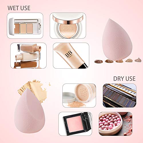 Makeup Sponge Blender with Makeup Sponge Holder and Protective Case,Beauty Sponge Blender for Liquid Make Up,Flawless Cosmetic Tools for Liquid, Powder, BB Cream and Sunscreen - Thumbnail 5