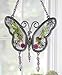 Butterfly Suncatcher with Pressed Flower Wings - Gift for Family and Friends - Hanging Height 8