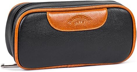 Brown Black Tobacco Pipe Bag Pouch Case Pipe Pocket Pipe Tool Pocket for 2 Pipes
