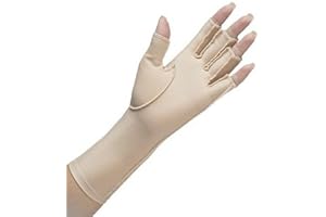 NORTH COAST MEDICAL Norco Therapeutic Compression Edema Glove Indications - Swelling and Arthritis Pain for Women and Men. Fingerless. Soft Stretchy Fabric for Warmth. Outside Seams for Comfort. Sold as Right or Left.