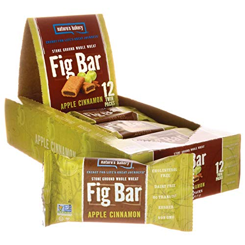image for Nature's Bakery Whole Wheat Fig Bars, Apple Cinnamon (12 Bars), Packag