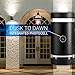 Hyperikon LED Porch Sconce Light, 12W Cylinder, Modern Outdoor Wall Lamp, 4000K Daylight, Black, Photocell, 2 Pack
