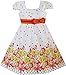 Sunny Fashion Girls Dress Short Sleeve Butterfly Dot School Uniform