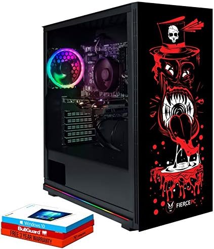 Fierce RGB Gaming PC - AMD Ryzen 5 3600 4.2GHz, NVIDIA RTX 2080 Super 8GB, 16GB 3000MHz, 240GB Solid State Drive, 1TB Hard Drive, Windows 10 Installed (Enforcer 982009)