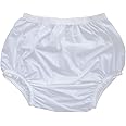 Haian Adult Incontinence Pull-on Plastic Pants PVC Pants 3 Pack (3X-Large, White)