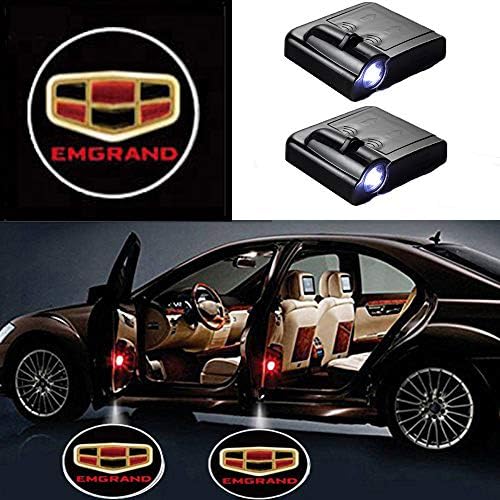 MIVISO Compatible Logo Lights Wireless Ghost Lamp Accessories Car Door Lights Projector Easy Installation Welcome Emblem 2 Pcs