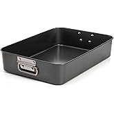 Jucoan Lasagna Pan 3 Inch Deep, 16 x 11.5 Inch Large Baking Pan Casserole Dishes for Oven, Non-Stick Baking Dishes Roasting Pan Brownies Pan for Thanksgiving, Christmas, Housewarming Gifts - Dishwasher Safe