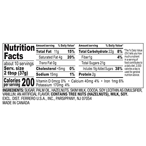 Nutella Chocolate Hazelnut Spread, Perfect Topping for Pancakes, 13 Ounce (Packaging May Vary