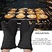 QFUNACCESS Heat Resistant Gloves - Non-Slip Grip Pot Holders for Kitchen Cooking Baking, Up to 450 F Heat Resistant, Heavy Duty Oven Mitts - 1 Pair (Black)