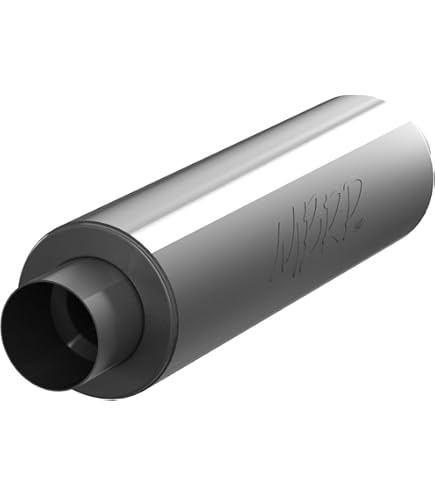 JY Performance 5 Inch Muffler Diesel, Muffler 8" X 24" Body 30" Whole Length Straight Through Stainless Steel Welded On Resonator Muffler With Clamp, Mufflers - Canada