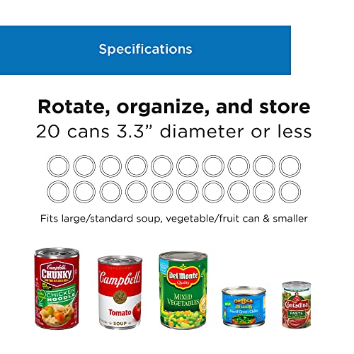 Shelf Reliance Cansolidator Cupboard 20 Cans Can Organizer for Pantry