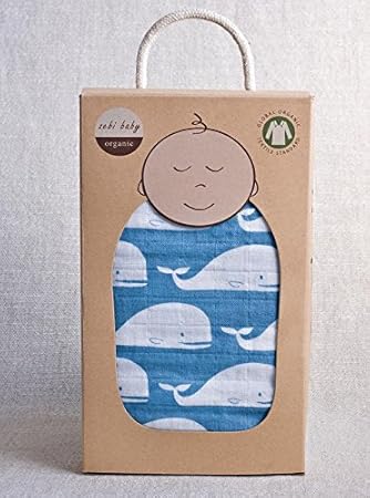 whale swaddle blanket