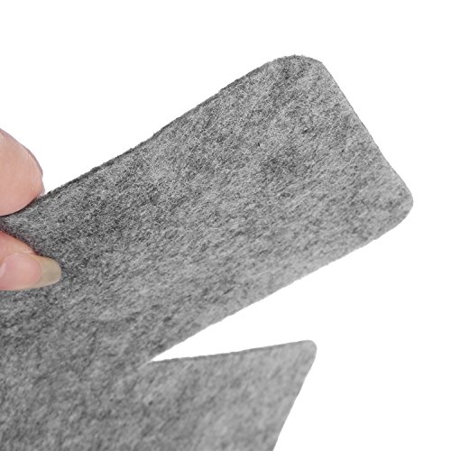 ASSIS Pot & Pan Protectors, Set of 6 15 Inches Gray Print Premium Divider Pads to Prevent Scratching, Separate and Protect Surfaces of Your Cookware - Cookware Accessories - Thumbnail 7