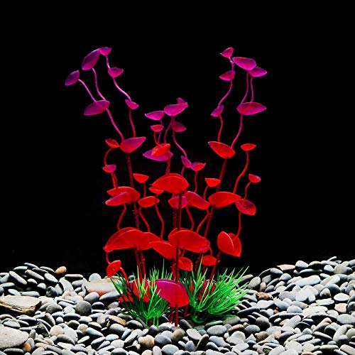 Simulation Plants,Small◕‿◕ Artificial Aquatic Plants Vivid Simulation Plant Creature Aquarium Landscape 4 PCS