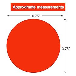 1400 PCS Red Dot Stickers Round Coding Labels