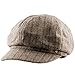 Samtree Newsboy Hats for Women,8 Panel Winter Warm Ivy Gatsby Cabbie Cap(01-Brown)
