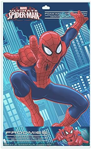 Froomies Marvel Foam Embossed Wall Decal, 18-Inch, Spider-Man