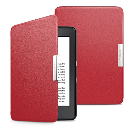 MoKo Case for Kindle Paperwhite, Premium Ultra Lightweight Shell Cover with Auto Wake/Sleep Fits All Paperwhite Generations Prior to 2018 (Will not fit All-New Paperwhite 10th Generation), RED