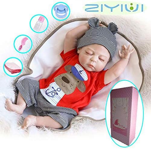 Prezzo ZIYIUI 20 Pollici 50 cm Realistico Bambino Full Body Silicone Vinile Reborn Baby Dolls Realistico Neonato Neonato Dormire Bambole Offerte