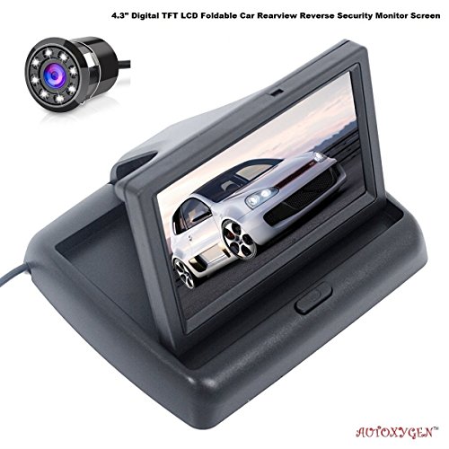 AUTOXYGEN Car 4.3 inch Rear View Full HD Dashboard Screen and Reserve Parking Camera for Rapid 1 AUTOXYGEN Car 4.3 inch Rear View Full HD Dashboard Screen and Reserve Parking Camera for Rapid