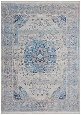 Carpet living room Carpet Classic Traditional Design Tibet - Nagqu RUG flowers-ornament Pattern polyester 80 cm x 150 cm blue/Decorations buy online