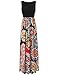 OURS Womens Summer Contrast Sleeveless Tank Top Floral Print Maxi Dress (As Pattern2, M)