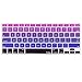 Kuzy Keyboard Cover Silicone Skin Protector, Purple