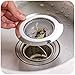 2PCS Stainless-Steel Kitchen Sink Strainer - Large Wide Rim 4.5 inches Diameter - Perfect for Kitchen Sinks (Large)
