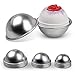 SEILANC Bath Bomb Mold, Metal Bath Bomb Mold Set, 12 Pcs 3 Sizes with Baking Stickers, Large & Small Bath Bomb Molds, DIY Metal Bath Bomb Mold Fits for Crafting Your Bath Homemade