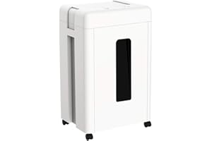 WOLVERINE 15-Sheet Super Micro Cut High Security Level P-5 Heavy Duty Paper/CD/Card Shredder for Home Office, Ultra Quiet by 