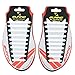 No Tie Shoelace Silicone Elastic Lace (White)