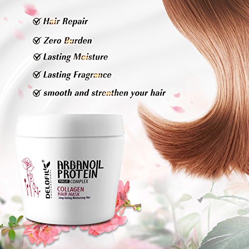 Hair Mask Delofil Collagen 10 14 Oz Deep Conditioner For Dry