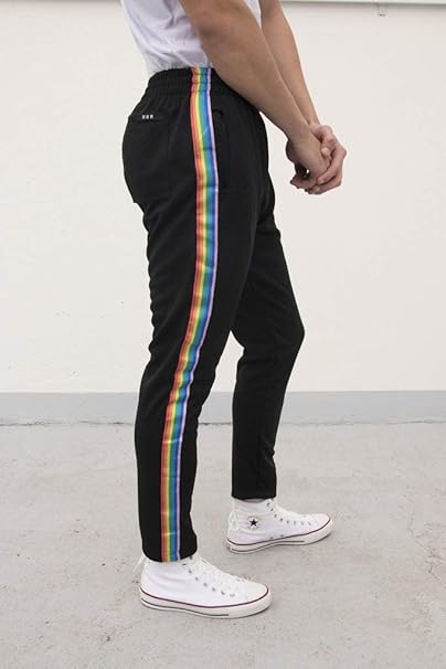 calça faixa arco iris
