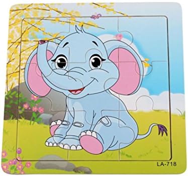 GOTD Elephants 9-Piece Wooden Jigsaw Puzzle