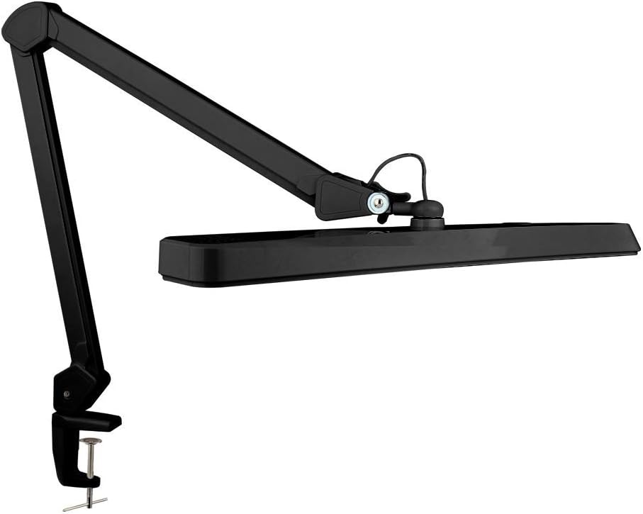 Neatfi XL 2,500 Lumens 30W LED Task Lamp for Manicure Table Crafts, Workbench, Office - 56 cm Wide Shade Desk Light