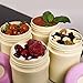 Bonke Snack Container - Leak Proof - BPA Free Plastic - 12 Oz Food jar - Perfect Baby, Girls, Boys, Kids lunch container - Fruits, Food storage containers - 1 Year Guarantee, Brown