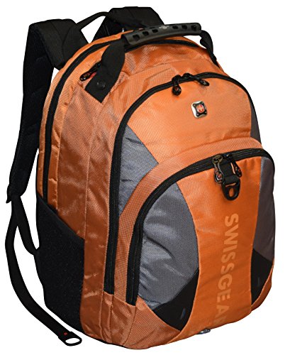 SwissGearÂ® Pulsar 16" Padded Laptop Backpack - Black/Orange