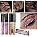 Creazy 6 Pcs Metallic Shiny Smoky Eyes Eyeshadow Waterproof Glitter Liquid Eyeliner (A)