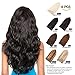 GEELOOK Clip in Hair Extensions Real Human Hair 20 Inch Chocolate Brown #4 Color Double Weft 100% Remy Human Hair Thick Long Soft Silky Straight 4pcs 10clips for Women 70grams