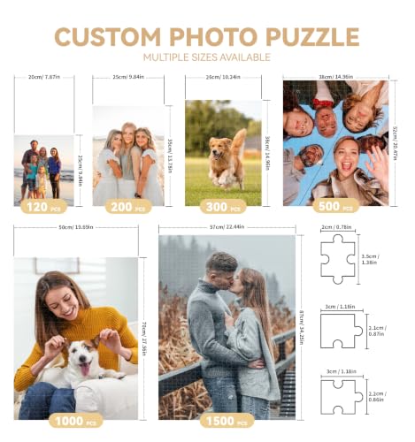 TPONE Custom Photo Puzzle, Personalized Jigsaw Puzzle from Your Picture (520)