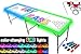 8-Foot Beer Pong Table w/Cup Holes, LED Glow Lights & Dry Erase Surface