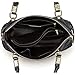 Jack&Chris Ladies Handbags and Purses Tote Bag for Women Leather Shoulder Bag, WB517 (Black)