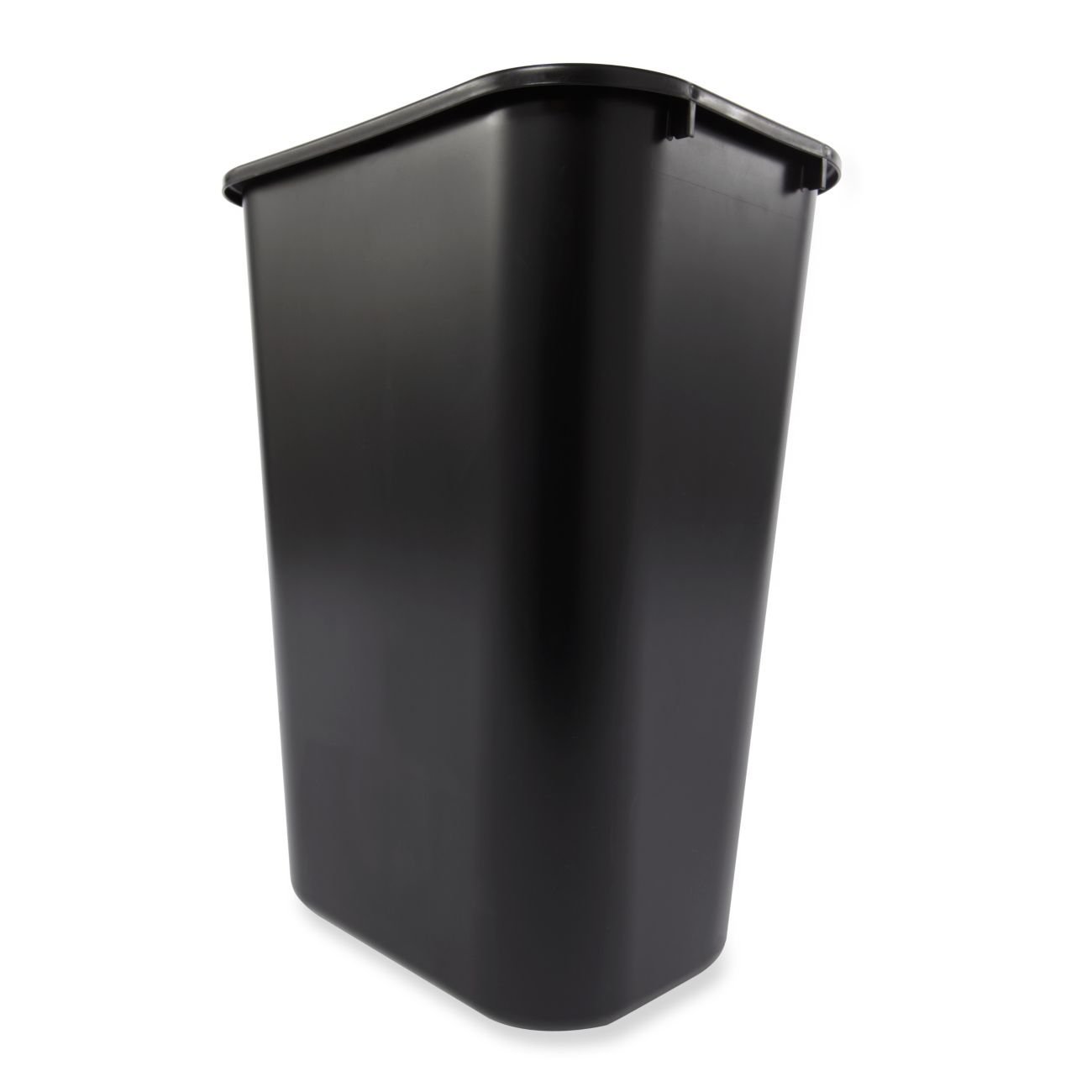 Rubbermaid Commercial Products Plastic Resin Wastebasket Trash Can for Bedroom Bathroom, Office, 10 Gallon/41 Quart, Black (Pack of 4): Industrial & Scientific