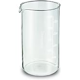 Easyworkz Borosilicate Glass Replacement Beaker for 34 fl.oz French Press Coffee Maker