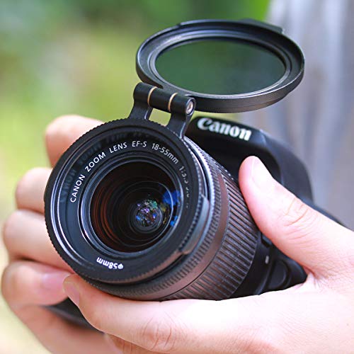 Filter Ring Adapter, Camera Lens Filter Metal Stepping Ring Rapid Filter System Compatible for Canon Nikon Sony Olympus DSLR Camera, 49/58/67/72/77/82mm Available, 1 Pack
