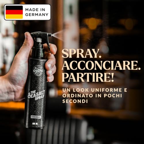 Charlemagne Sea Salt Spray - Hair Thickener - Pre-Styling Product - Salt Water Hair Spray - More Texture, More Volume - 200ml