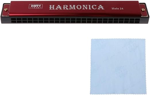 Amazon.com: Bache60 Professional 24 Hole Harmonica Key of C Mouth Metal