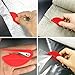 EVOLUT12 Pack Letter Openers，Plastic Envelope Slitter Set Razor Blade Paper Knife in Sharp-Assorted Colors