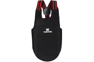 Karate Chest Guard, Sports Boxing Taekwondo Chest Shoulder Protector Vest for Children Adults(L) Karate Chest Protector Karat
