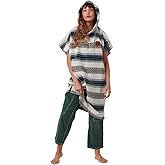 Slowtide Cotton Towel Changing Poncho – Warm & Absorbent Hooded Surf Poncho with Pocket, Great for Beach, Pool, & Outdoor Use